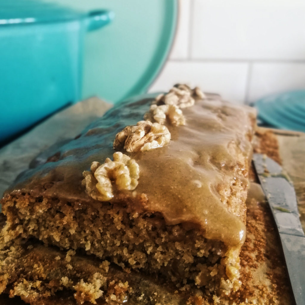 Sticky Toffee Coffee & Walnut Cake