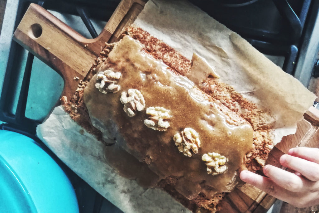 Sticky Toffee Coffee & Walnut Cake