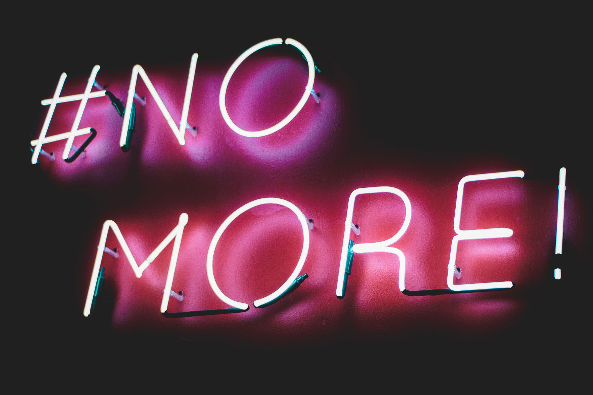 No More Neon Sign